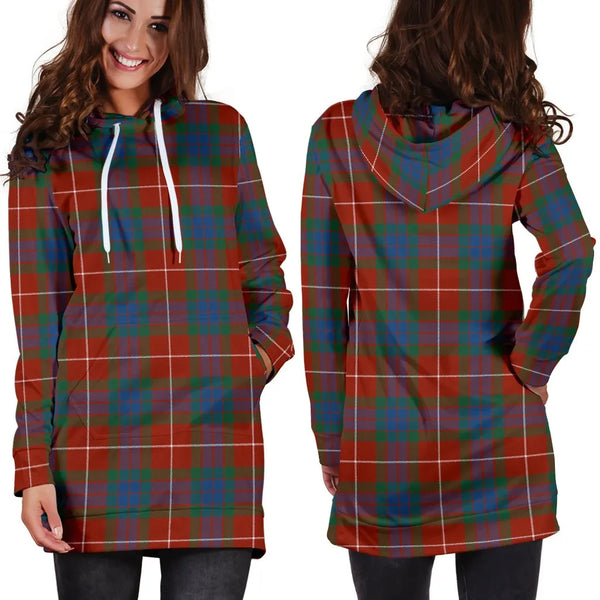 Scottish Fraser Ancient Clan Tartan Hoodie Dress