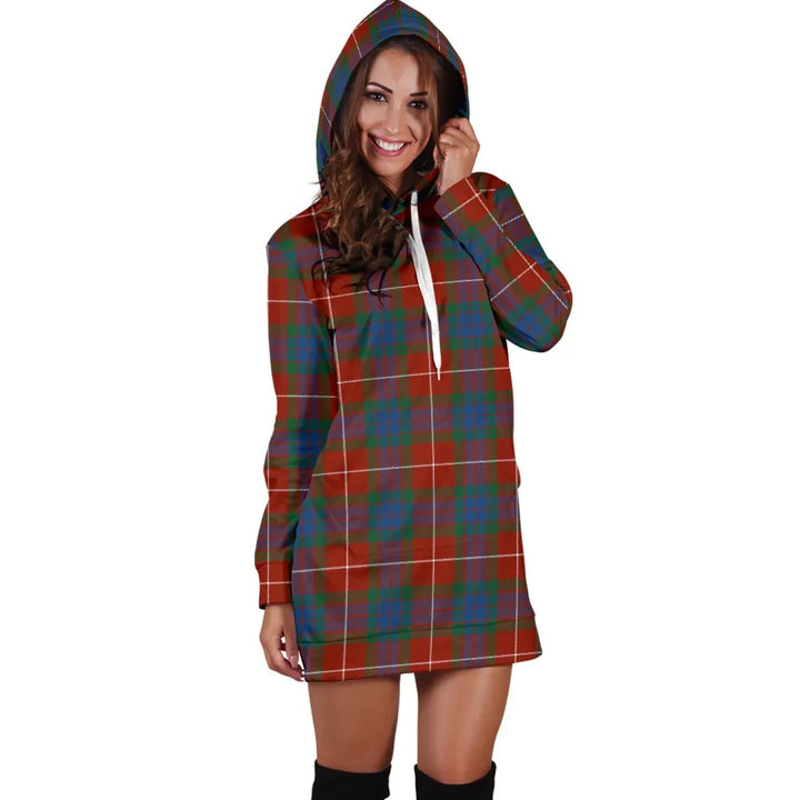 Scottish Fraser Ancient Clan Tartan Hoodie Dress
