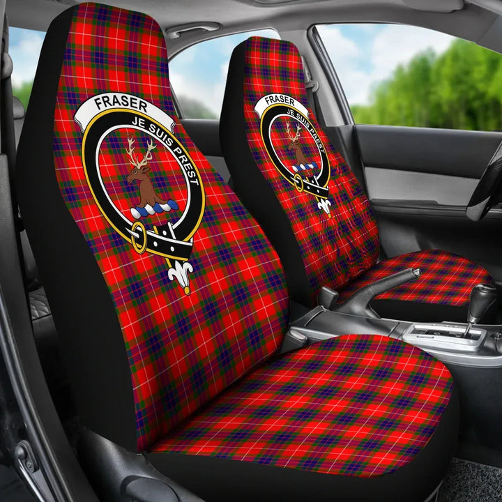 Scottish Fraser Clan Crest Tartan Car Seat Covers 3