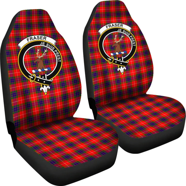 Scottish Fraser Clan Crest Tartan Car Seat Covers 4