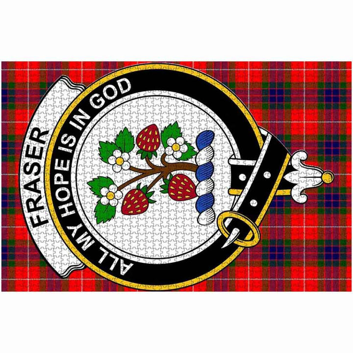 Scottish Fraser Clan Crest Tartan Jigsaw Puzzle 2