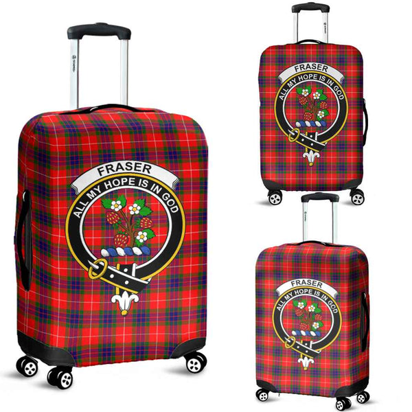 Scottish Fraser (of Lovat) Clan Crest Tartan Luggage Cover Tartan Plaid 1