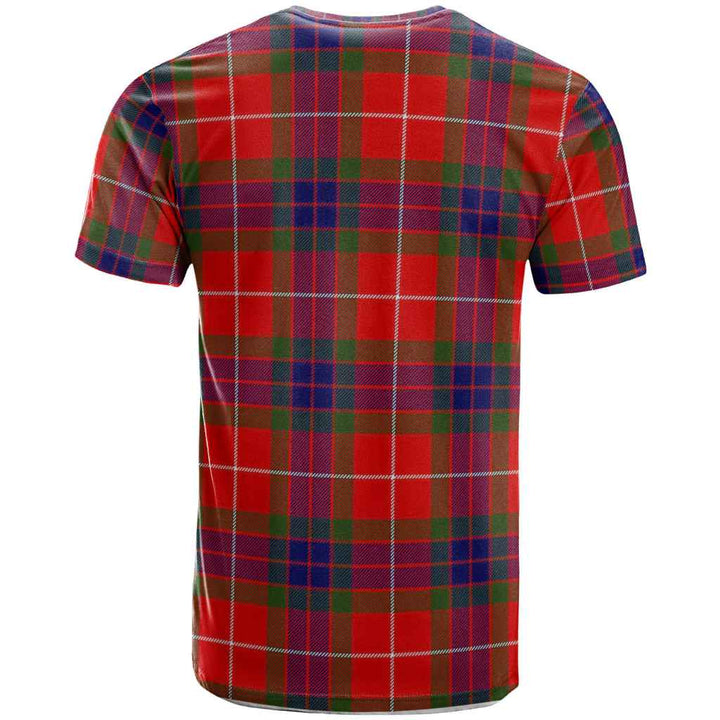 Scottish Fraser Clan Crest Tartan T-Shirt Back Side Tartan Plaid