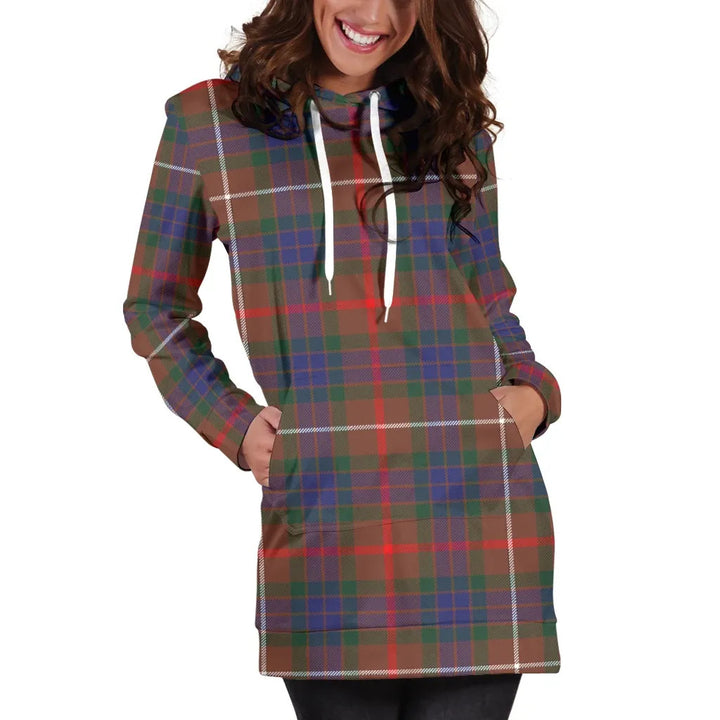 Scottish Fraser Hunting Modern Clan Tartan Hoodie Dress