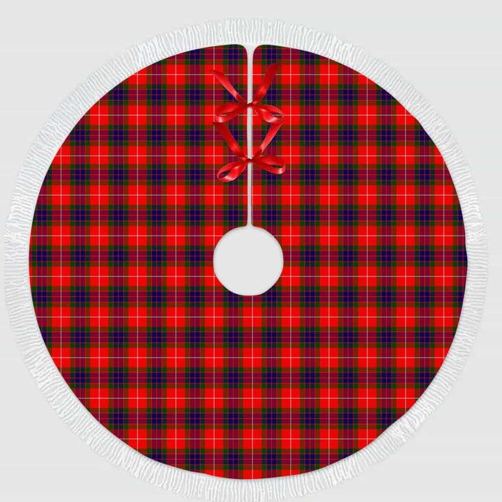 Scottish Fraser Modern Clan Tartan Christmas Tree Skirt Tassels 1 Tartan Plaid