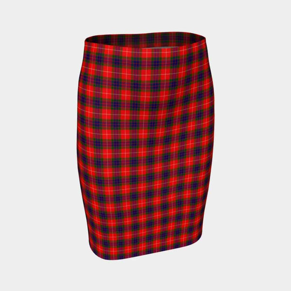 Scottish Fraser Modern Clan Tartan Fitted Skirt Tartan Plaid 1