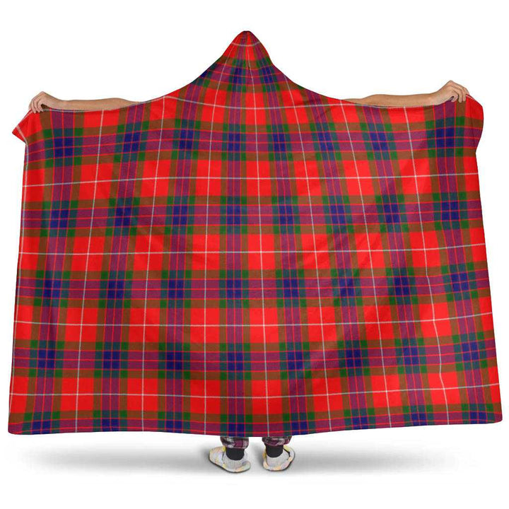 Scottish Fraser Modern Clan Tartan Hooded Blanket Tartan Plaid 1