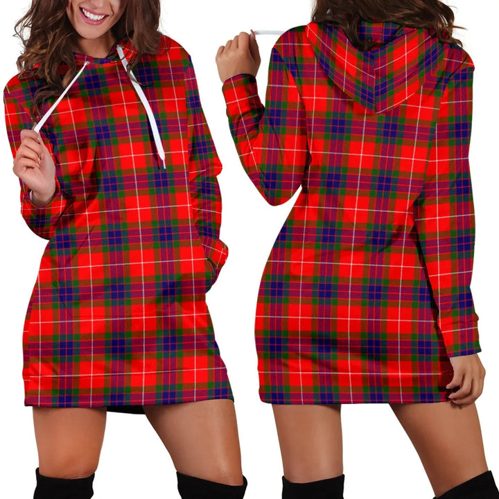Scottish Fraser Modern Clan Tartan Hoodie Dress