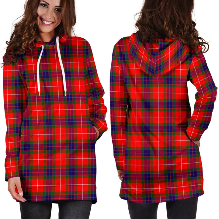 Scottish Fraser Modern Clan Tartan Hoodie Dress