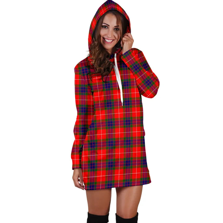 Scottish Fraser Modern Clan Tartan Hoodie Dress