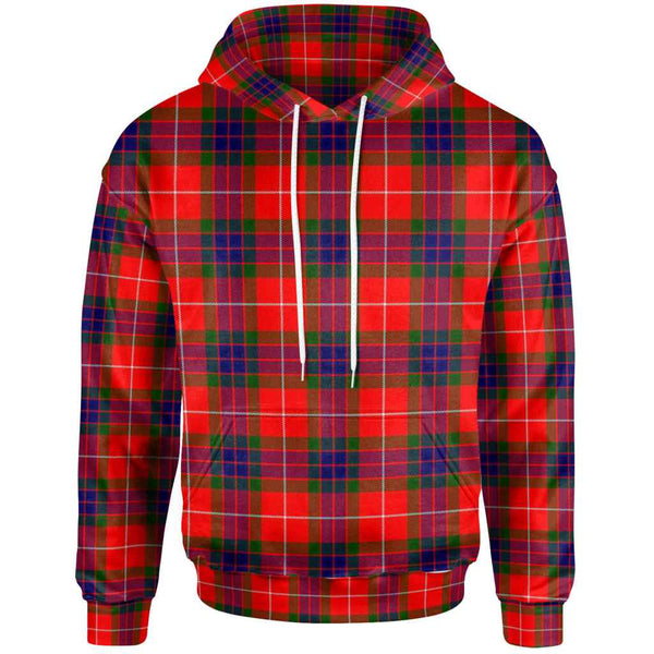 Scottish Fraser Modern Clan Tartan Hoodie Front Side Tartan Plaid