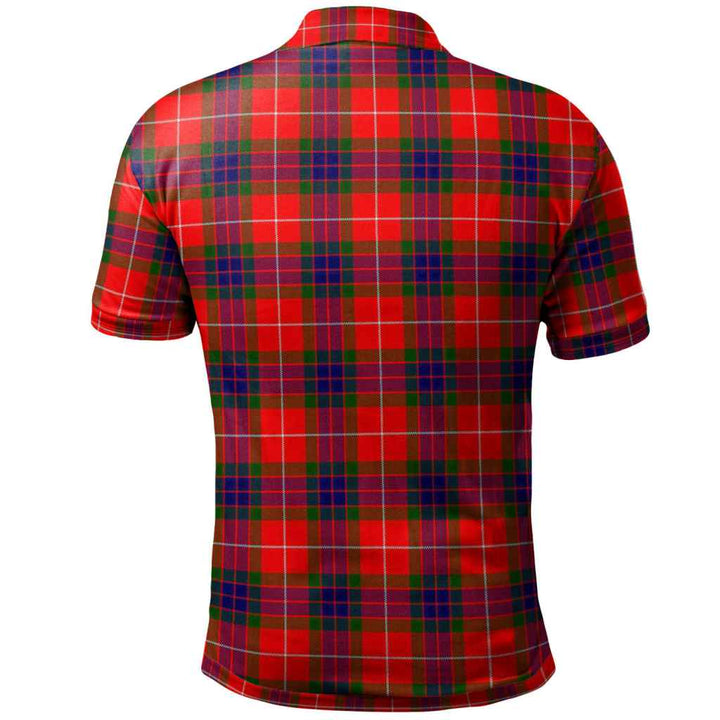 Scottish Fraser Modern Clan Tartan Polo Shirt Back Side Tartan Plaid