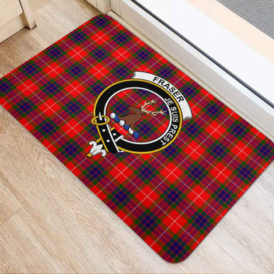 Scottish Fraser Clan Crest Tartan Door Mat Tartan Plaid 2