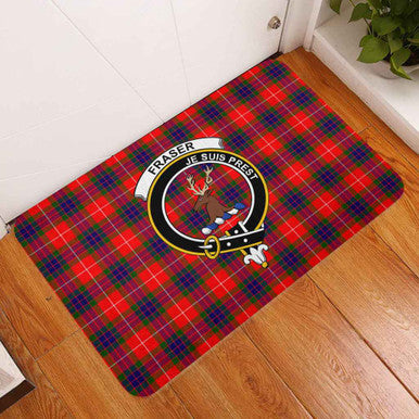 Scottish Fraser Clan Crest Tartan Door Mat Tartan Plaid 3