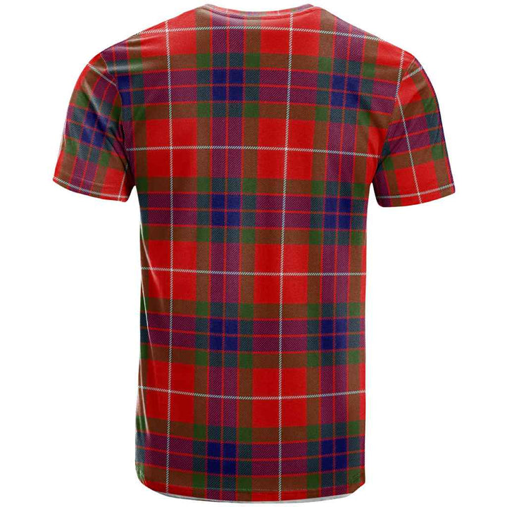 Scottish Fraser (of Lovat) Clan Crest Tartan T-Shirt Back Side Tartan Plaid