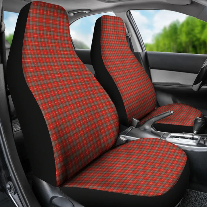 Scottish Fraser Weathered Clan Tartan Car Seat Covers 3