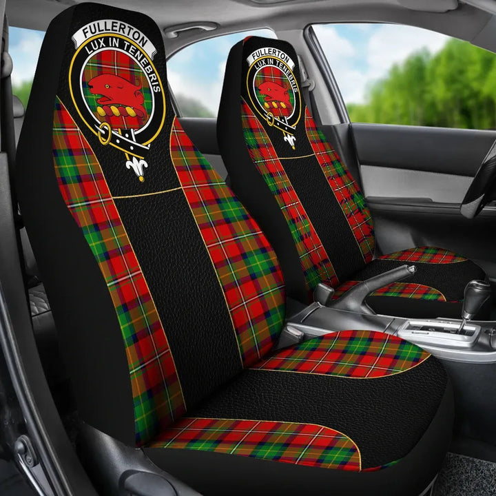 Scottish Fullerton Clan Crest Tartan Car Seat Covers - Special Style 3