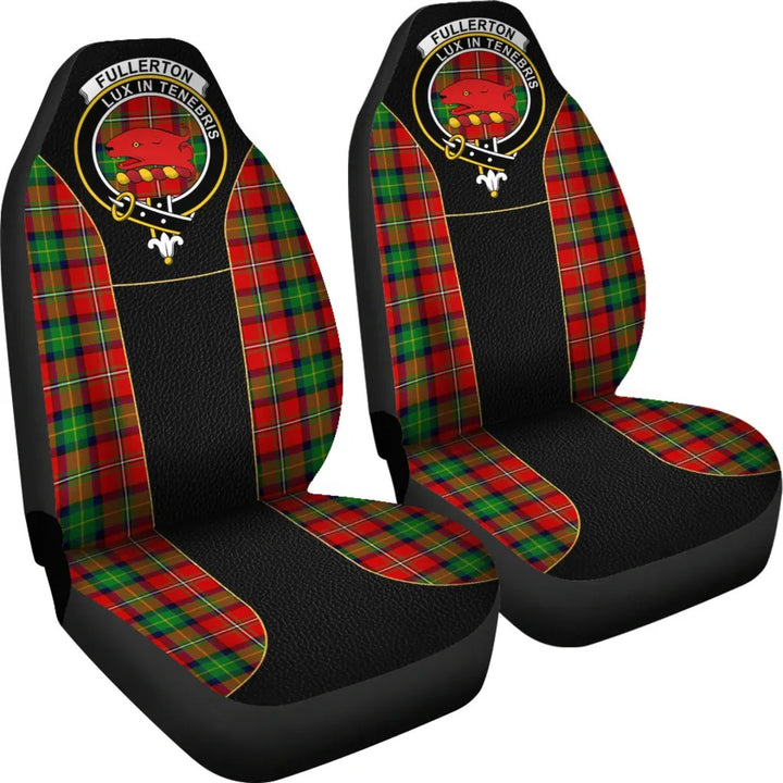 Scottish Fullerton Clan Crest Tartan Car Seat Covers - Special Style 4