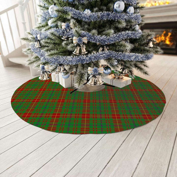 Scottish Fulton Clan Tartan Christmas Tree Skirt No Tassels 3 Tartan Plaid