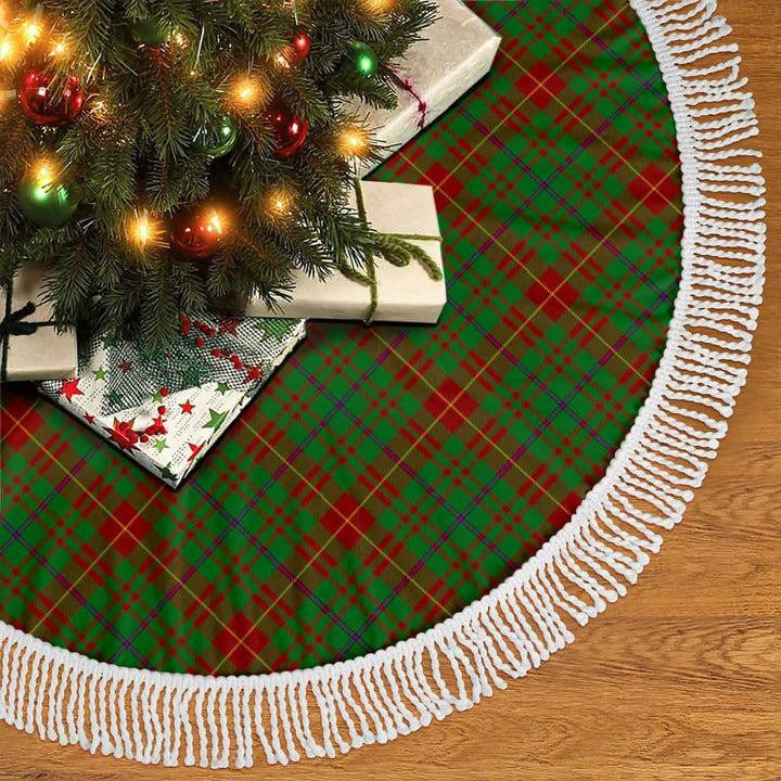 Scottish Fulton Clan Tartan Christmas Tree Skirt Tassels 2 Tartan Plaid