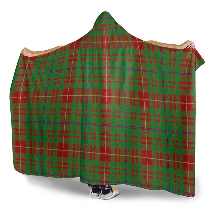 Scottish Fulton Clan Tartan Hooded Blanket Tartan Plaid 3
