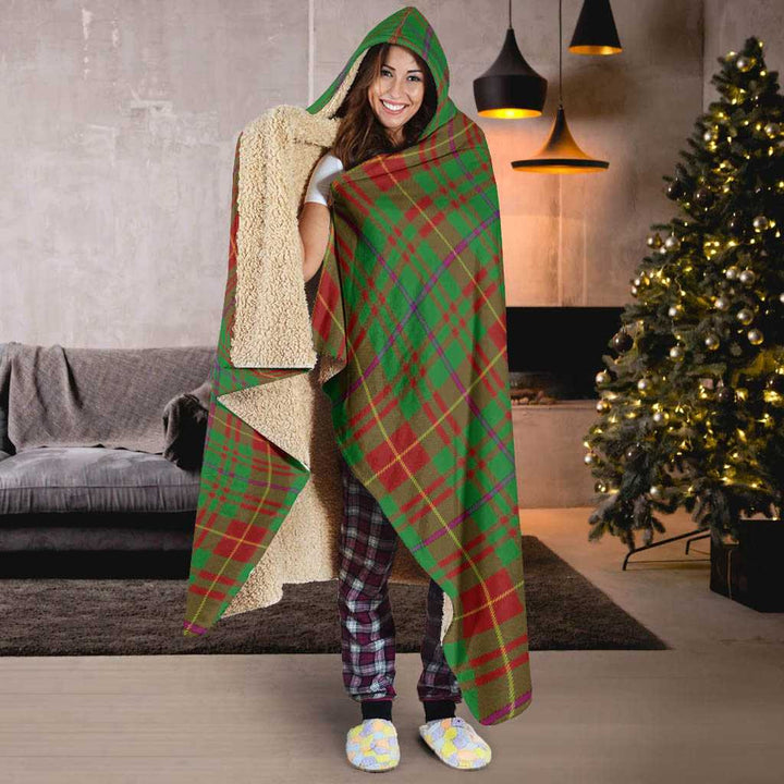 Scottish Fulton Clan Tartan Hooded Blanket Tartan Plaid 6