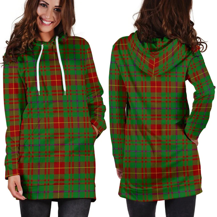 Scottish Fulton Clan Tartan Hoodie Dress