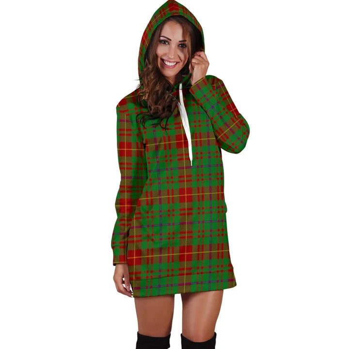 Scottish Fulton Clan Tartan Hoodie Dress