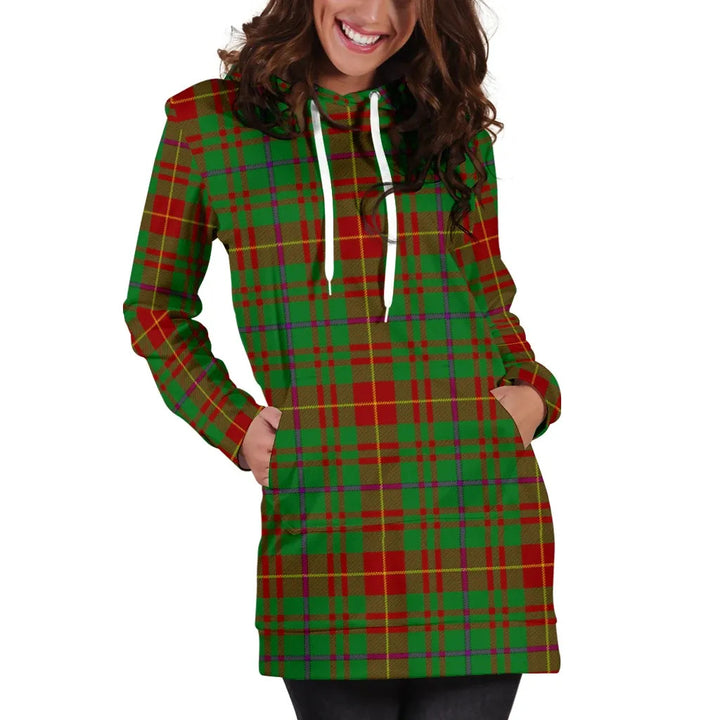 Scottish Fulton Clan Tartan Hoodie Dress