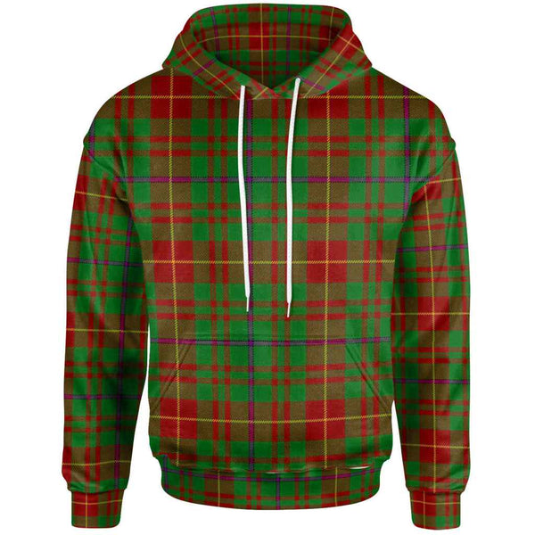 Scottish Fulton Clan Tartan Hoodie Front Side Tartan Plaid