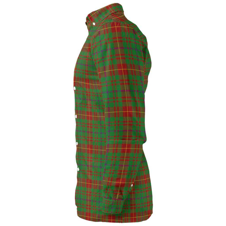 Scottish Fulton Clan Tartan Long Sleeve Shirt Tartan Plaid