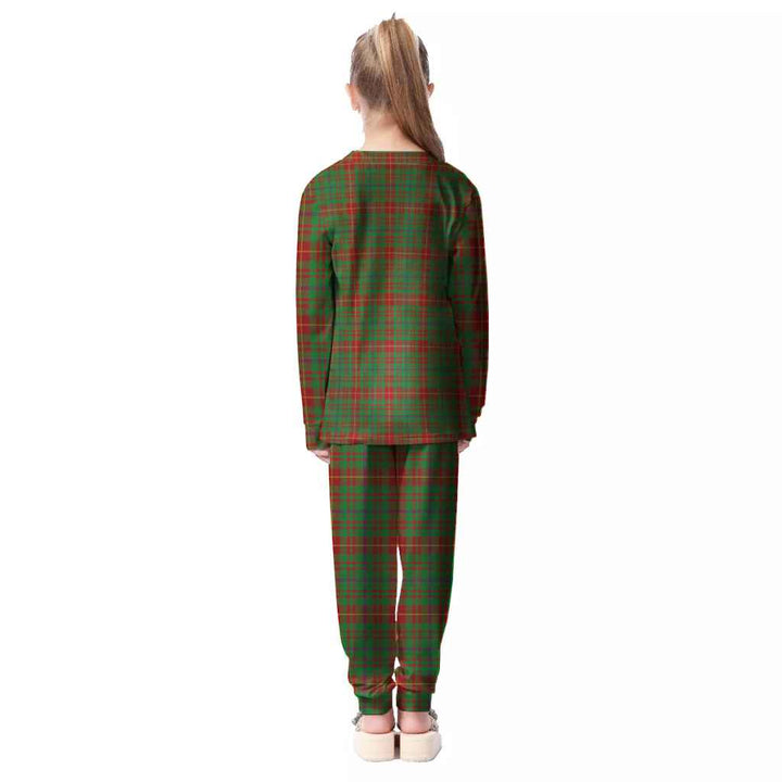 Scottish Fulton Clan Tartan Pajama Set Kid Back Side Tartan Plaid