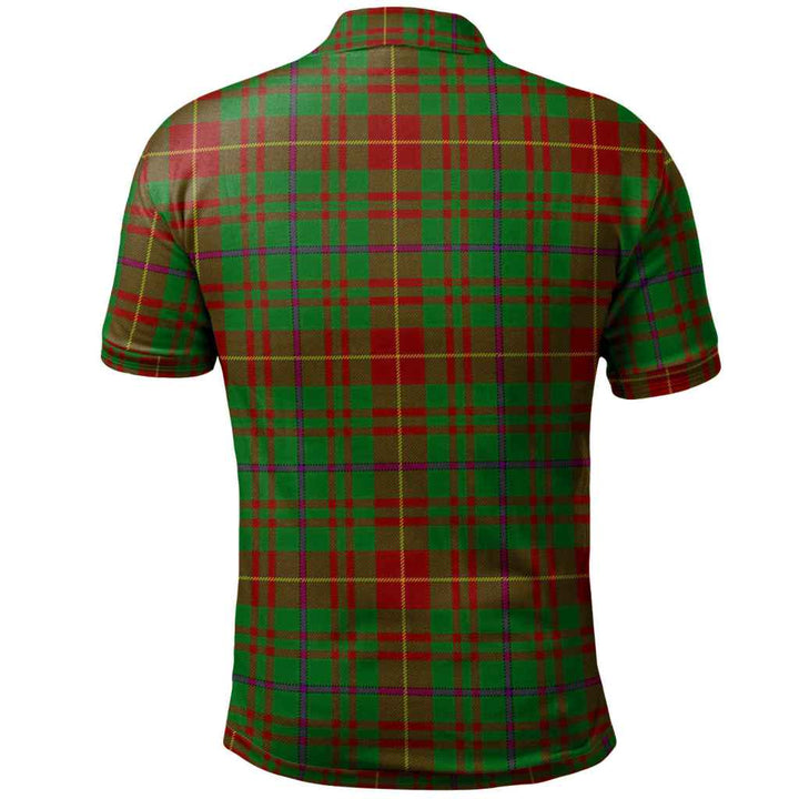 Scottish Fulton Clan Tartan Polo Shirt Back Side Tartan Plaid