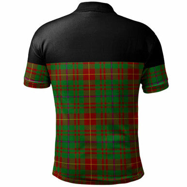 Scottish Fulton Clan Tartan Polo Shirt - Horizontal Style Back Side Tartan Plaid