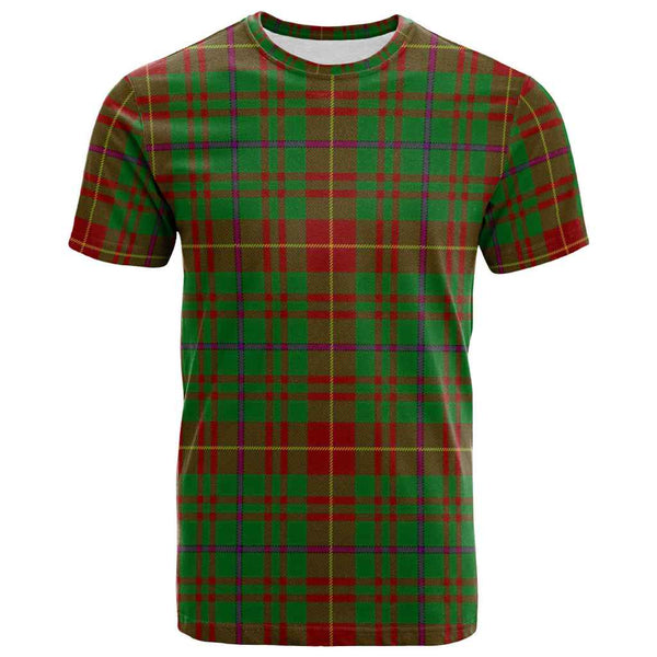 Scottish Fulton Clan Tartan T-Shirt Front Side Tartan Plaid