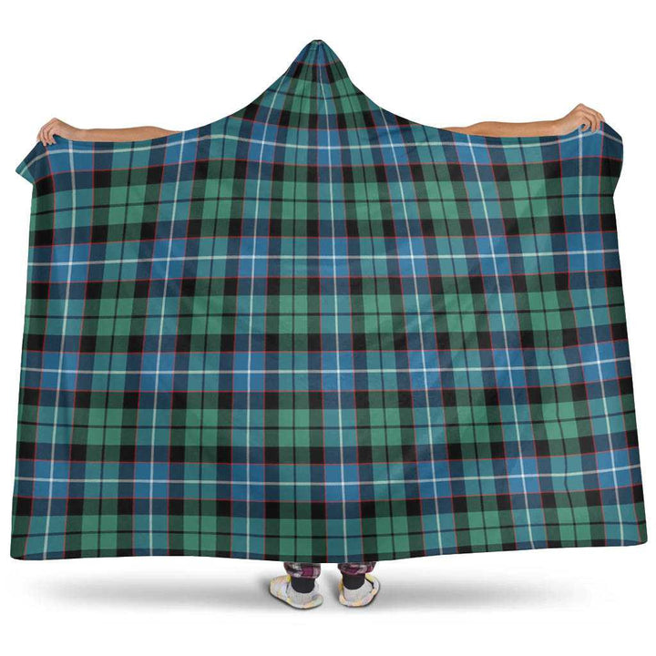 Scottish Galbraith Ancient Clan Tartan Hooded Blanket Tartan Plaid 1