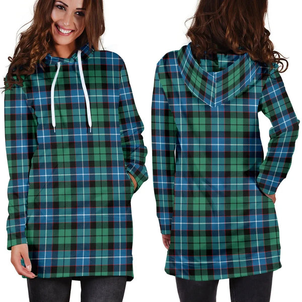 Scottish Galbraith Ancient Clan Tartan Hoodie Dress