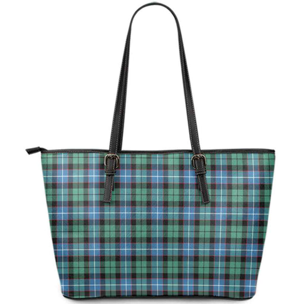 Scottish Galbraith Ancient Clan Tartan Leather Tote Tartan Plaid