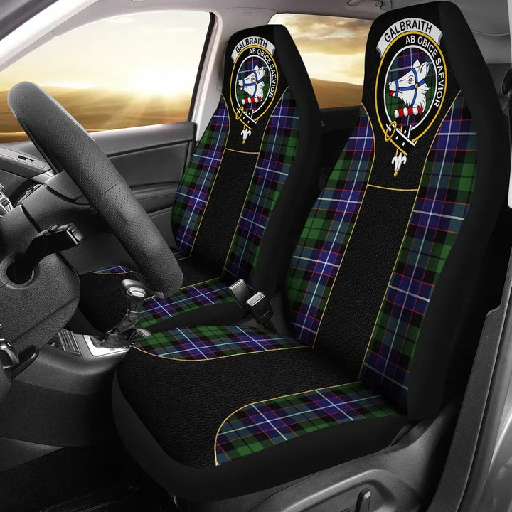 Scottish Galbraith Clan Crest Tartan Car Seat Covers - Special Style 1