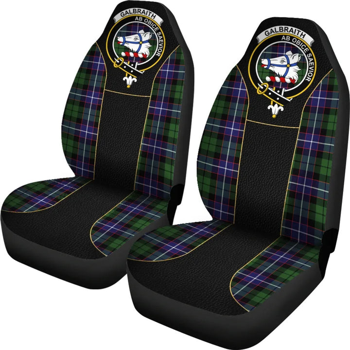 Scottish Galbraith Clan Crest Tartan Car Seat Covers - Special Style 2