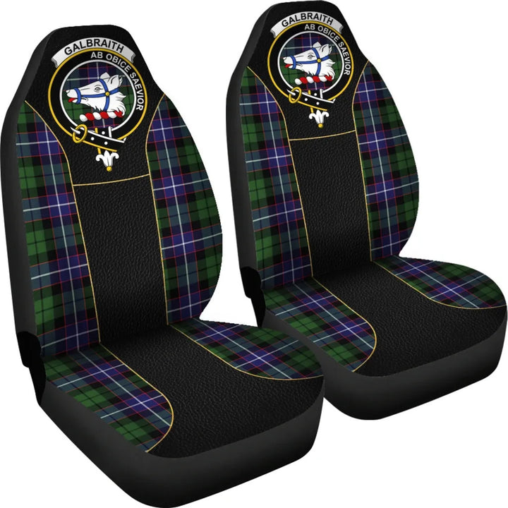 Scottish Galbraith Clan Crest Tartan Car Seat Covers - Special Style 4