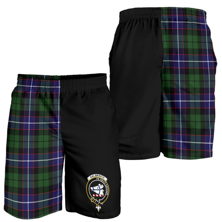 Scottish Galbraith Clan Crest Tartan Half of Me Men's Shorts