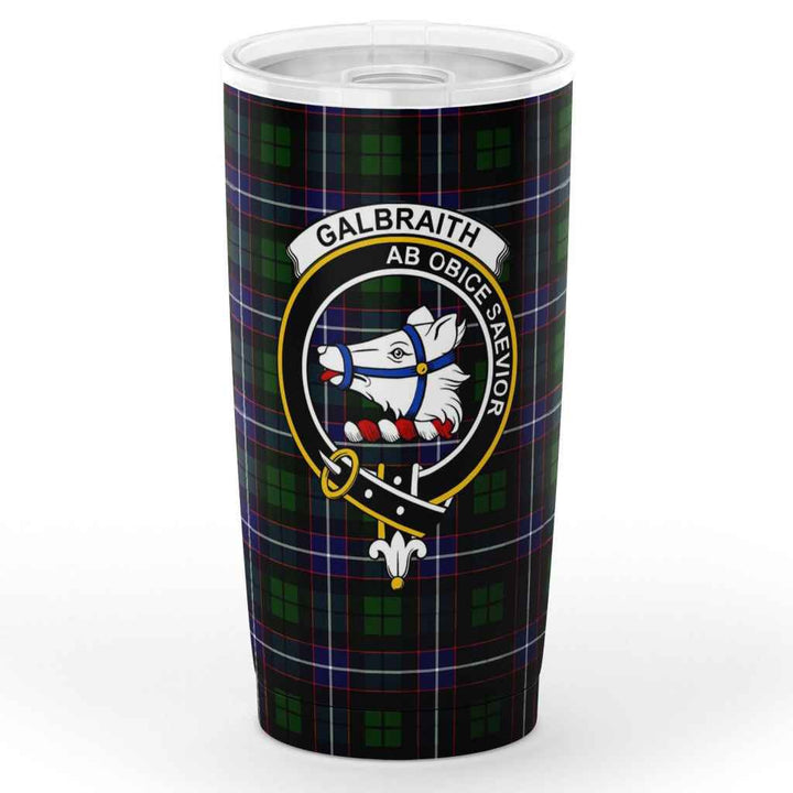 Scottish Galbraith Clan Crest Tartan Insulated Tumbler Tartan Plaid 1