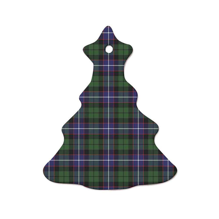 Scottish Galbraith Modern Clan Tartan Ceramic Ornament  Tree Shape Tartan Plaid