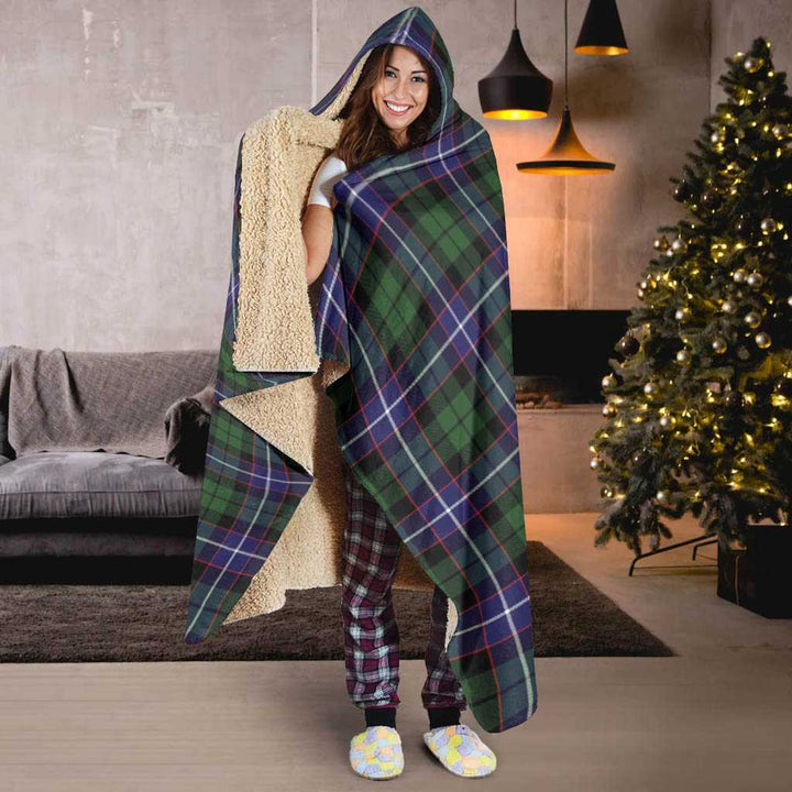Scottish Galbraith Modern Clan Tartan Hooded Blanket Tartan Plaid 6