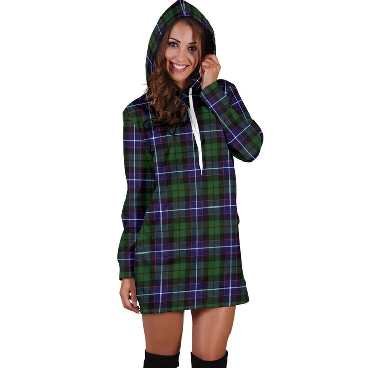 Scottish Galbraith Modern Clan Tartan Hoodie Dress