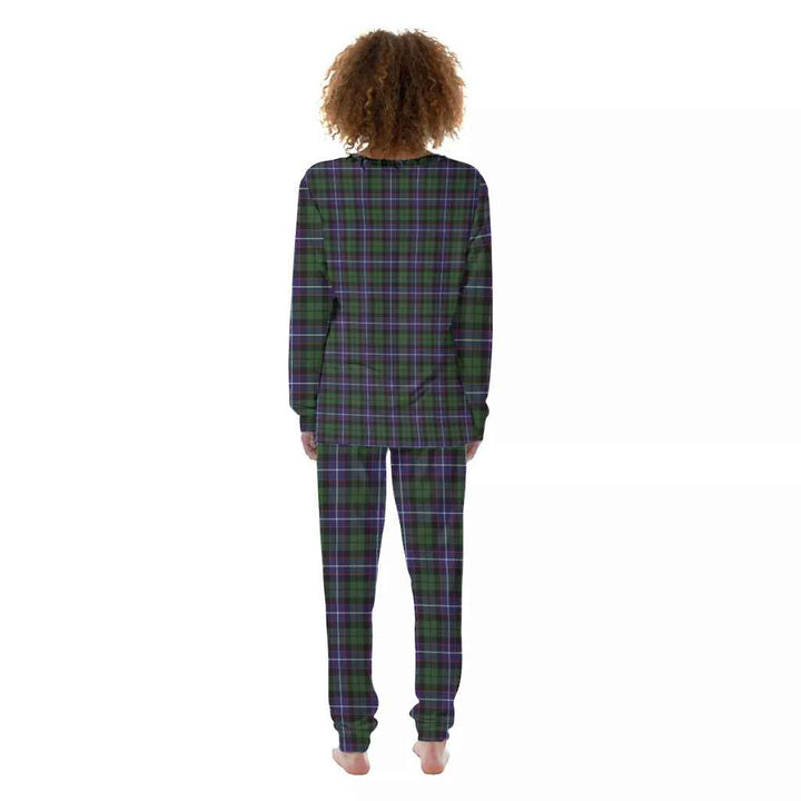 Scottish Galbraith Modern Clan Tartan Pajama Set Women Back Side Tartan Plaid
