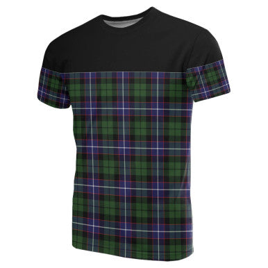 Scottish Galbraith Modern Clan Tartan T-Shirt Horizontal Style Front Side Tartan Plaid