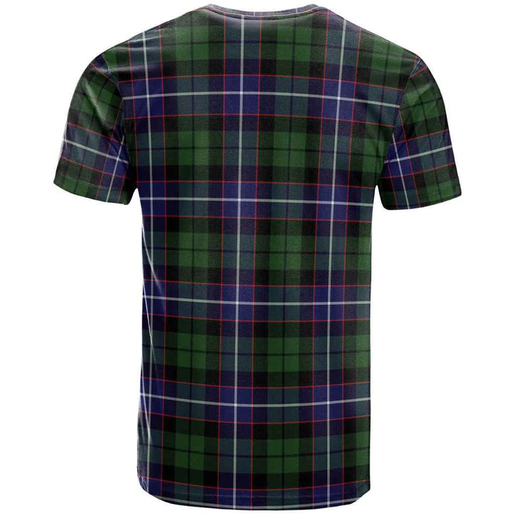 Scottish Galbraith Modern Clan Tartan T-Shirt Back Side Tartan Plaid