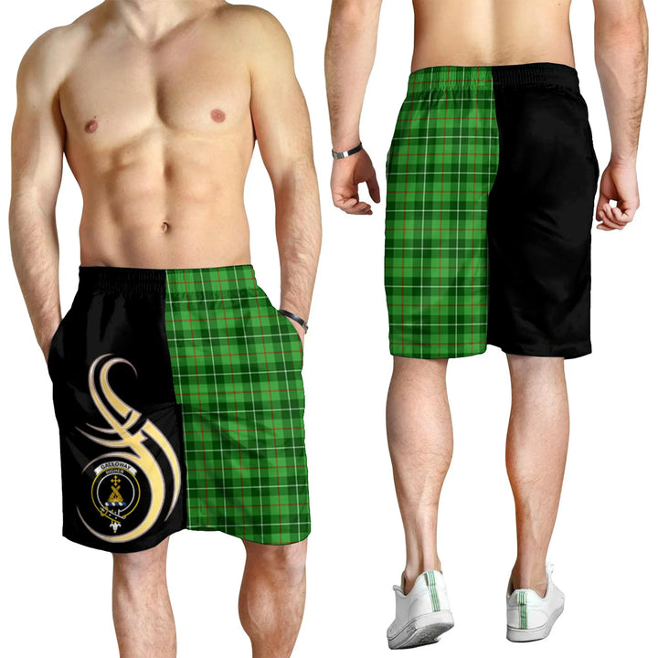 Scottish Galloway Clan Crest Tartan Believe in Me Men's Shorts